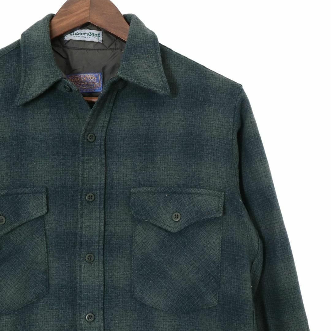 PENDLETON(ペンドルトン)の80s ヴィンテージ PENDLETON ペンドルトン グリーン ネルシャツ その他のその他(その他)の商品写真