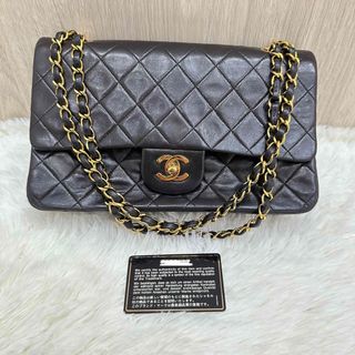 シャネル(CHANEL)の美品★ CHANEL ショルダーバッグ Wチェーン ラムスキン(ショルダーバッグ)