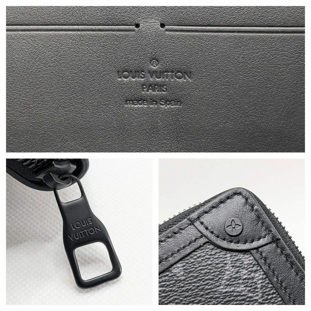 LOUIS VUITTON(ルイヴィトン)の✨美品✨ヴィトン エクリプストランクジッピーウォレットブラック M80558 メンズのファッション小物(長財布)の商品写真