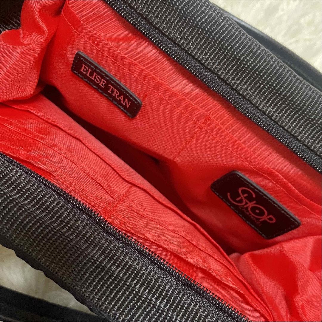  ELISE TRAN  エリーゼトランバッグ　ポーチ　黒 レディースのバッグ(ハンドバッグ)の商品写真