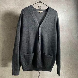 ユニクロ(UNIQLO)のPURE NEW WOOL 6ボタン カーディガン グレー オールドユニクロ(カーディガン)