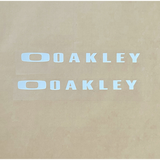 オークリー(Oakley)のOAKLEY オークリー カッティングステッカー◆2枚◆グロスホワイト◆白◆(サーフィン)