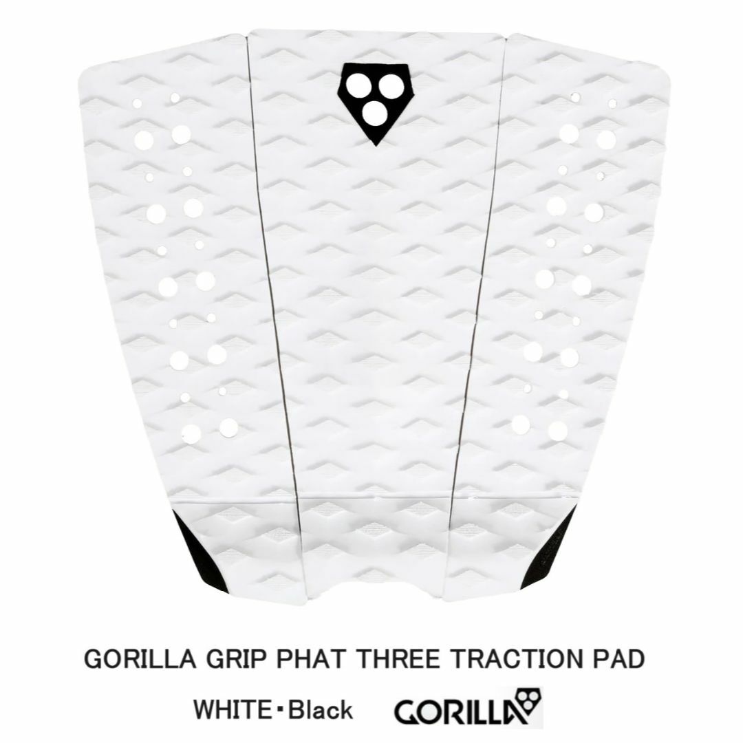 GORILLA GRIP PHAT THREE TRACTION PAD WHI スポーツ/アウトドアのスポーツ/アウトドア その他(サーフィン)の商品写真