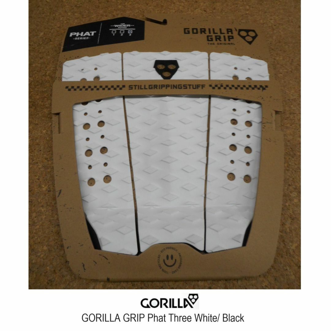 GORILLA GRIP PHAT THREE TRACTION PAD WHI スポーツ/アウトドアのスポーツ/アウトドア その他(サーフィン)の商品写真