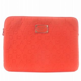 マークバイマークジェイコブス(MARC BY MARC JACOBS)のマークバイマークジェイコブス PCケース タブレットケース ロゴ キャンバス 赤(クラッチバッグ)