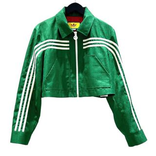 グッチ(Gucci)の　グッチ GUCCI ×adidas GGトレフォイル ジャガードジャケット 702986 グリーン ポリエステル レディース その他アウター(その他)