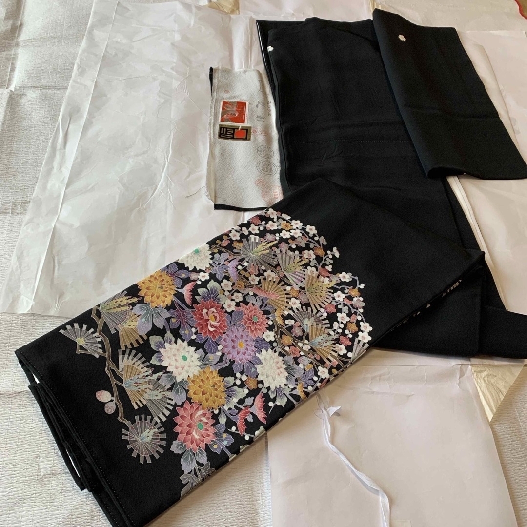 加賀友禅 落款有り 開き名古屋帯 すっ飛ぶ 加賀友禅 落款有り 開き名古屋帯 すっ飛ぶ