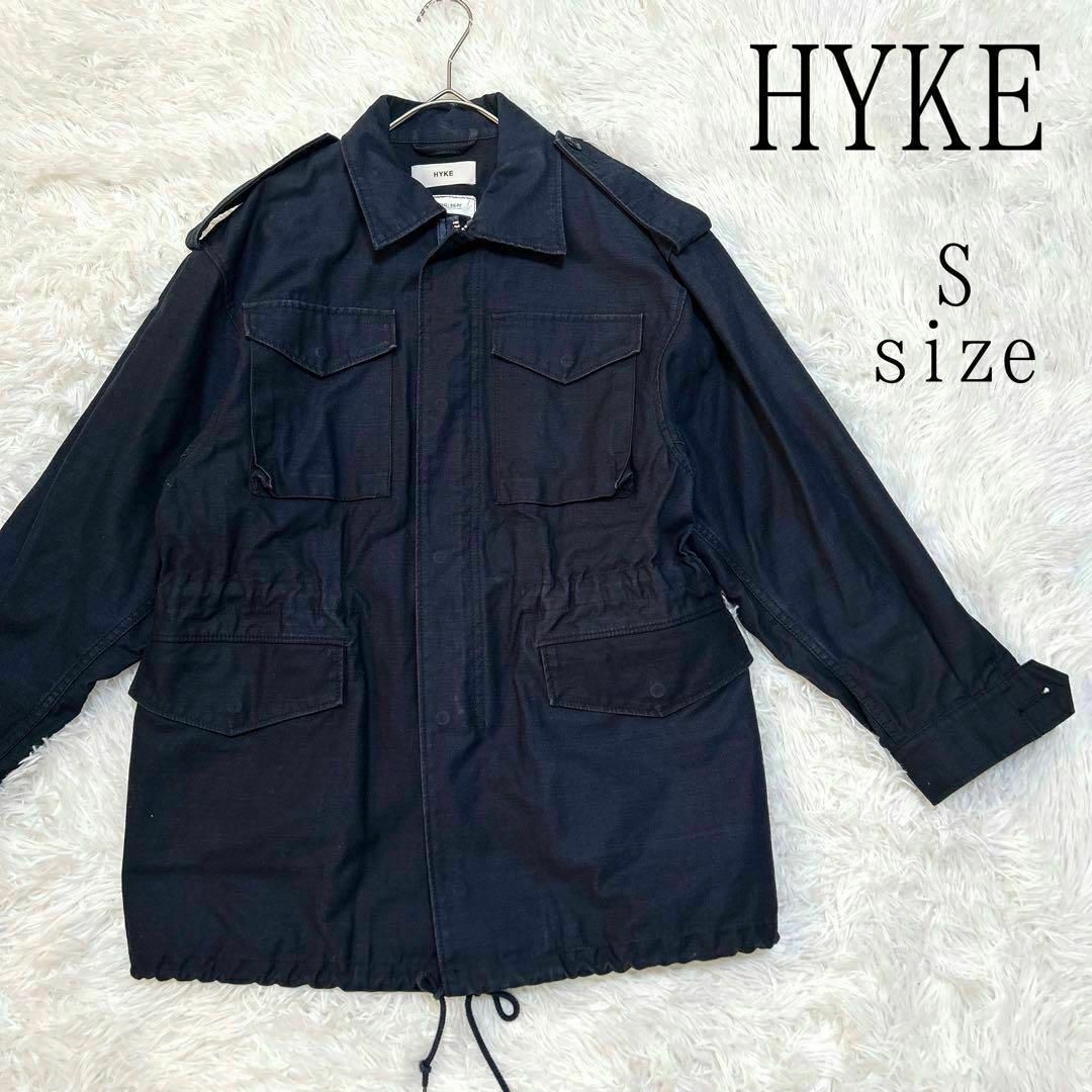 HYKE(ハイク)のHYKE ハイク ミリタリーブルゾン メンズ ネイビー メンズのジャケット/アウター(ミリタリージャケット)の商品写真