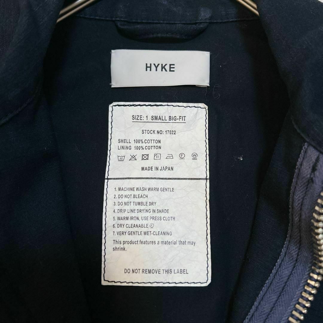 HYKE(ハイク)のHYKE ハイク ミリタリーブルゾン メンズ ネイビー メンズのジャケット/アウター(ミリタリージャケット)の商品写真