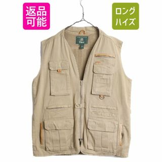 90s オービス フィッシング ベスト メンズ XL 90年代 オールド 旧タグ ORVIS アウトドア 重ね着 サファリ ハンティング 前開き 多ポケット(ベスト)