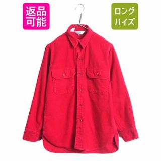 ウールリッチ(WOOLRICH)の70s USA製 ウールリッチ コットン シャモア クロス シャツ メンズ M 古着 70年代 Woolrich ヴィンテージ ネルシャツ フランネル アウトドア(シャツ)