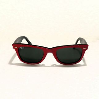 レイバン(Ray-Ban)の美品 RAY BAN レイバン ウェイファーラ サングラス メンズ レッド 赤(サングラス/メガネ)