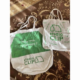 スタディオクリップ(STUDIO CLIP)のスタディオクリップ　ショッパー　布　ショップ袋　エコバッグ　2枚セット(ショップ袋)