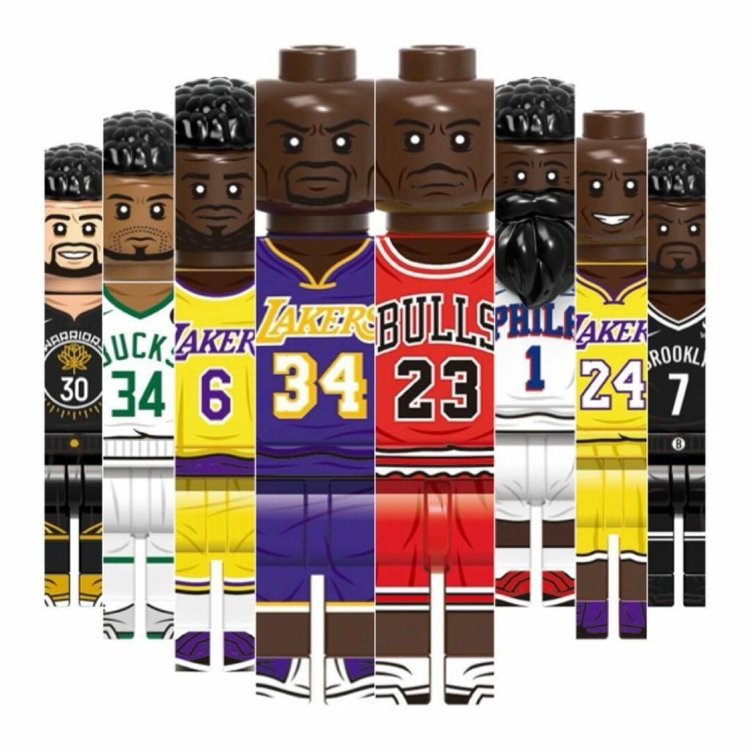 レゴ互換 NBA　スター選手8体セットB ミニフィグ フィギュア コビー エンタメ/ホビーのフィギュア(スポーツ)の商品写真
