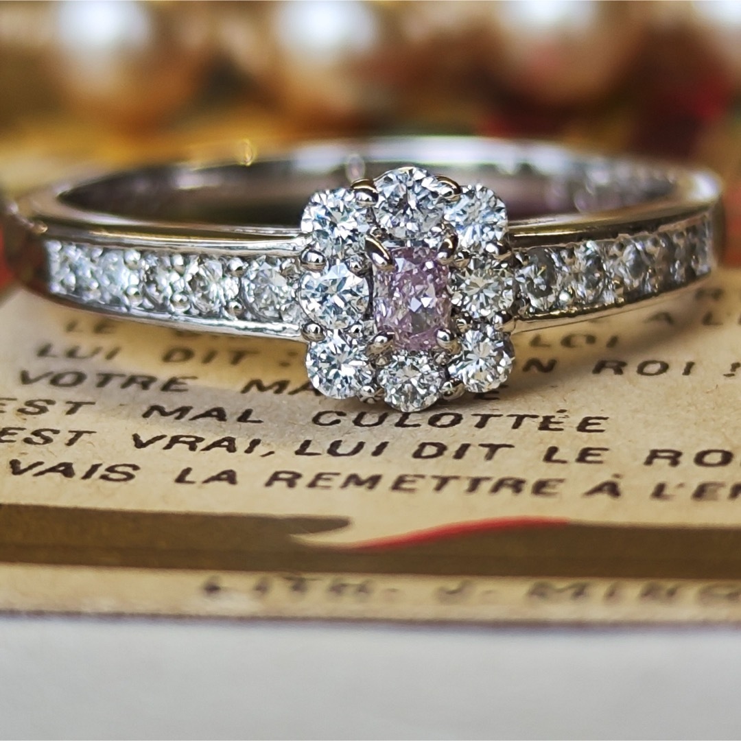 【ピンクダイヤ】天然ダイヤモンド FANCY PURPLE PINK  レディースのアクセサリー(リング(指輪))の商品写真