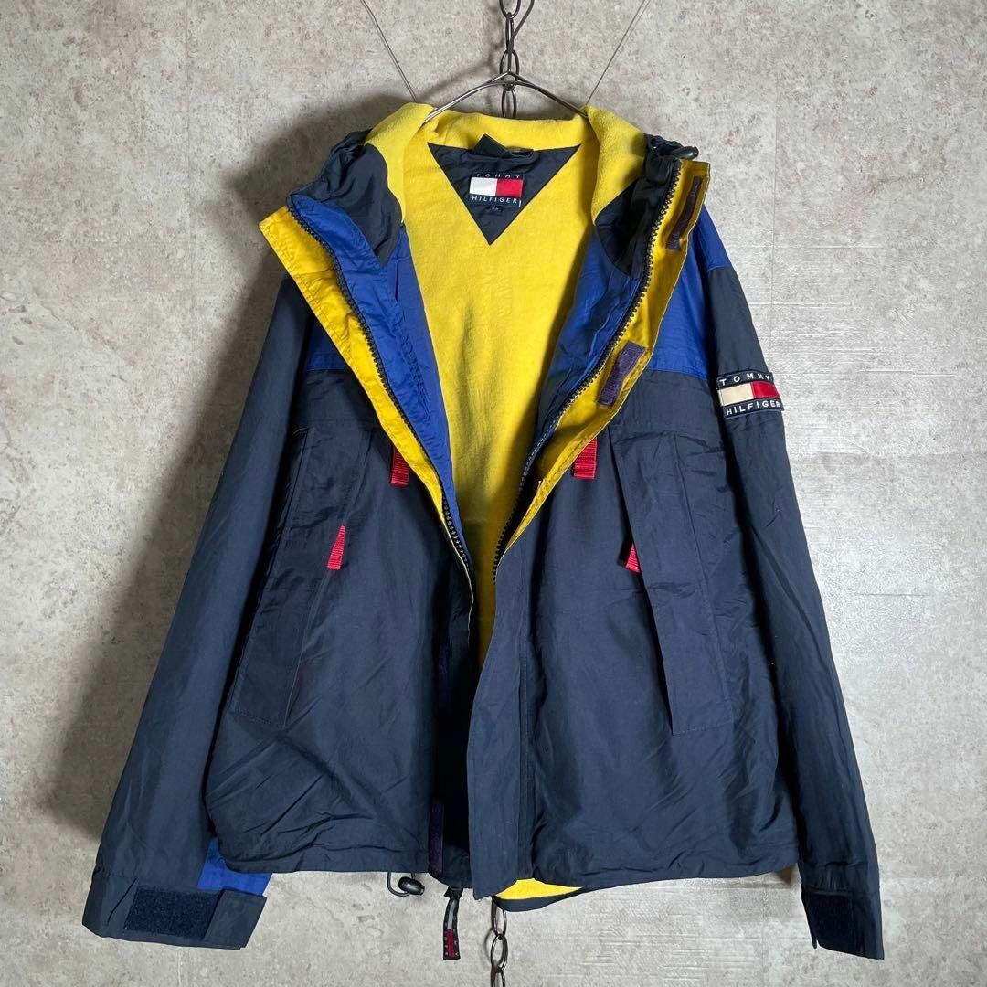 TOMMY HILFIGER(トミーヒルフィガー)の90sヴィンテージ TOMMY HILFIGER マウンテンパーカー 裏起毛 メンズのジャケット/アウター(マウンテンパーカー)の商品写真