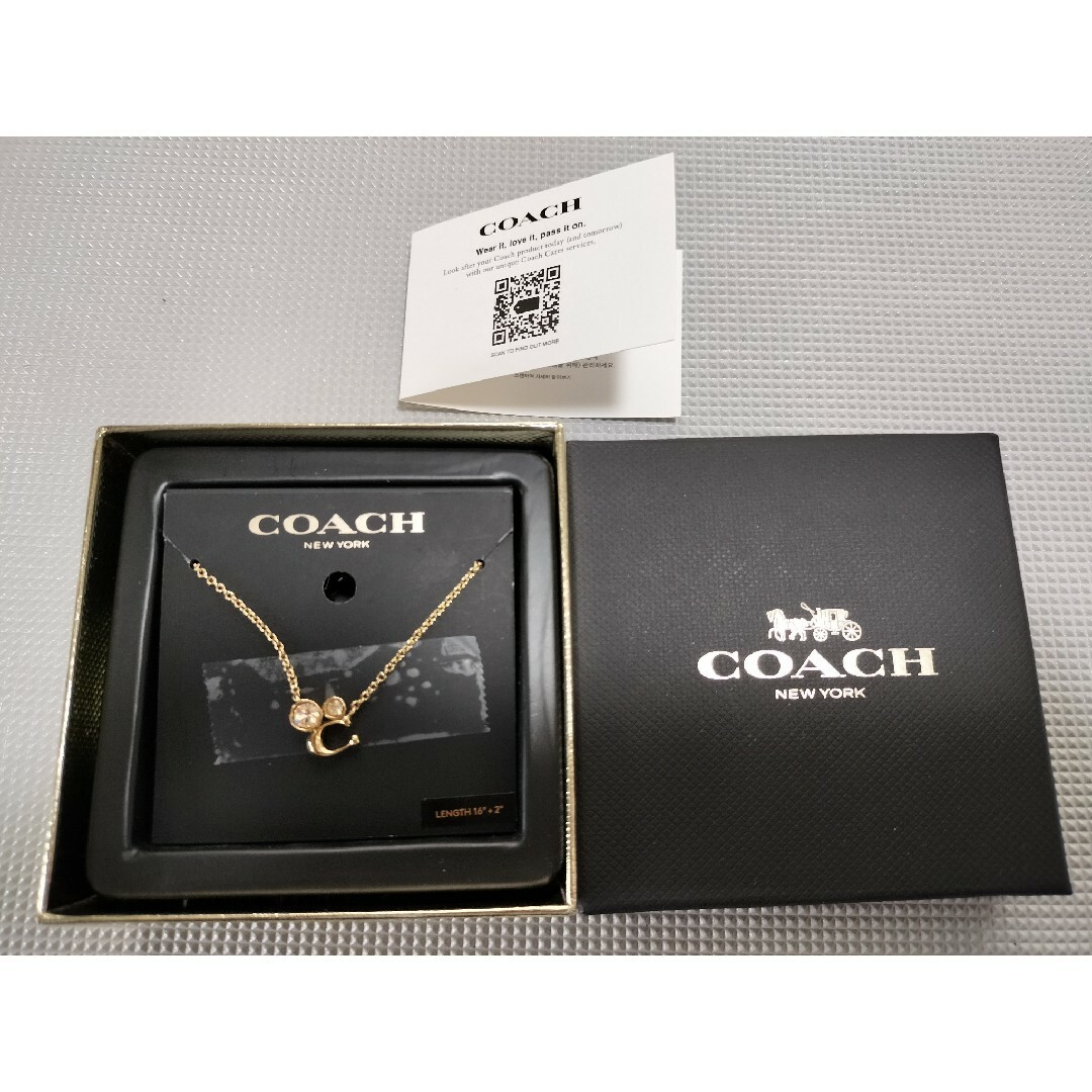 COACH(コーチ)の新品 コーチ COACH ネックレス クリスタル クラスター ネックレス レディースのアクセサリー(ネックレス)の商品写真