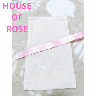 【HOUSE OF ROSE】ギフトバッグ ピンク 春 ベージュ ラッピング