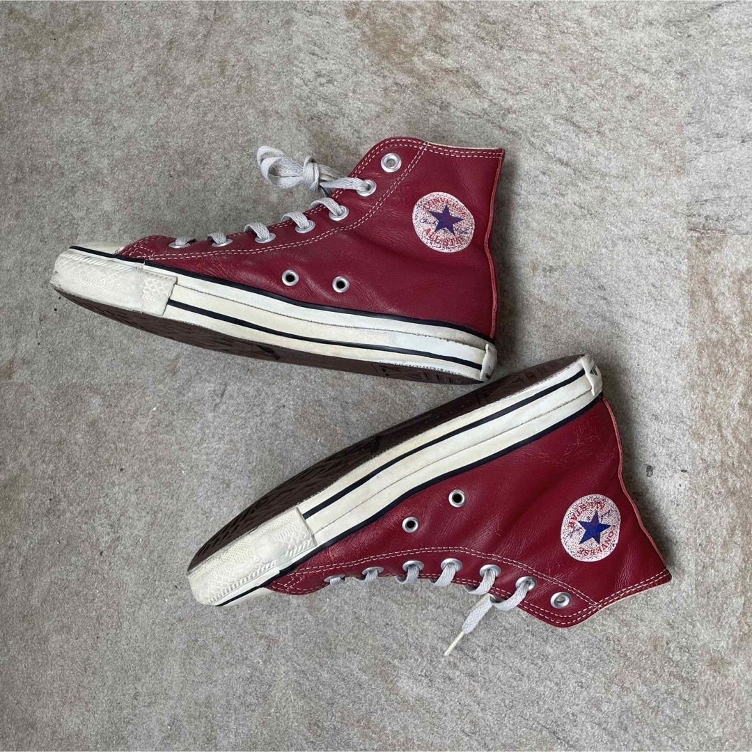 ALL STAR（CONVERSE）(オールスター)のコンバース　レザー　ヴィンテージ　US4 レディースの靴/シューズ(スニーカー)の商品写真