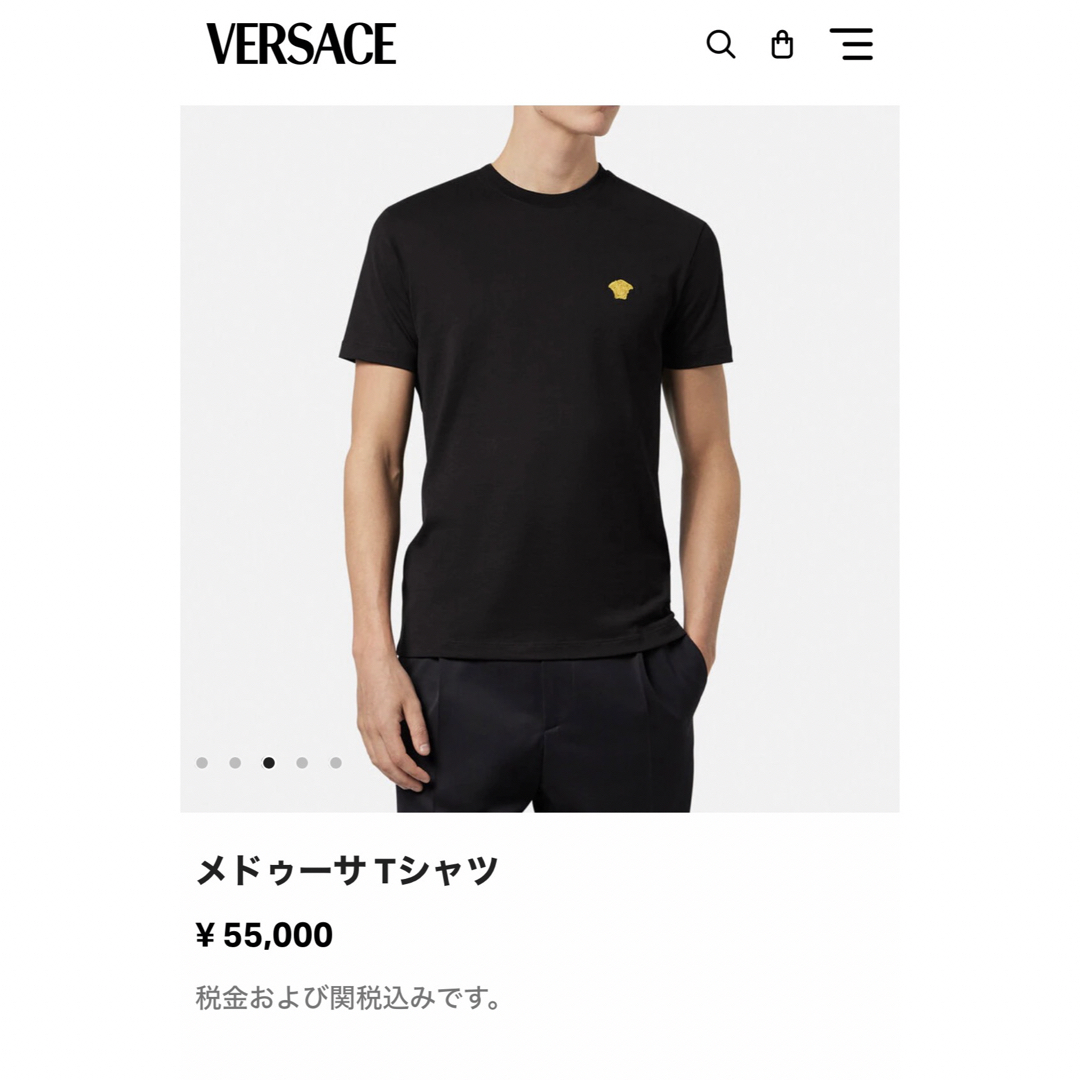 高速配送
 新品 メデューサ Versaceメデューサ Tシャツ 白Tシャツ ロゴ ヴェルサーチ トップス 5