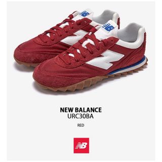 ニューバランス(New Balance)のNEW BALANCE  ニューバランス スニーカーURC30BA 赤 23.0(スニーカー)