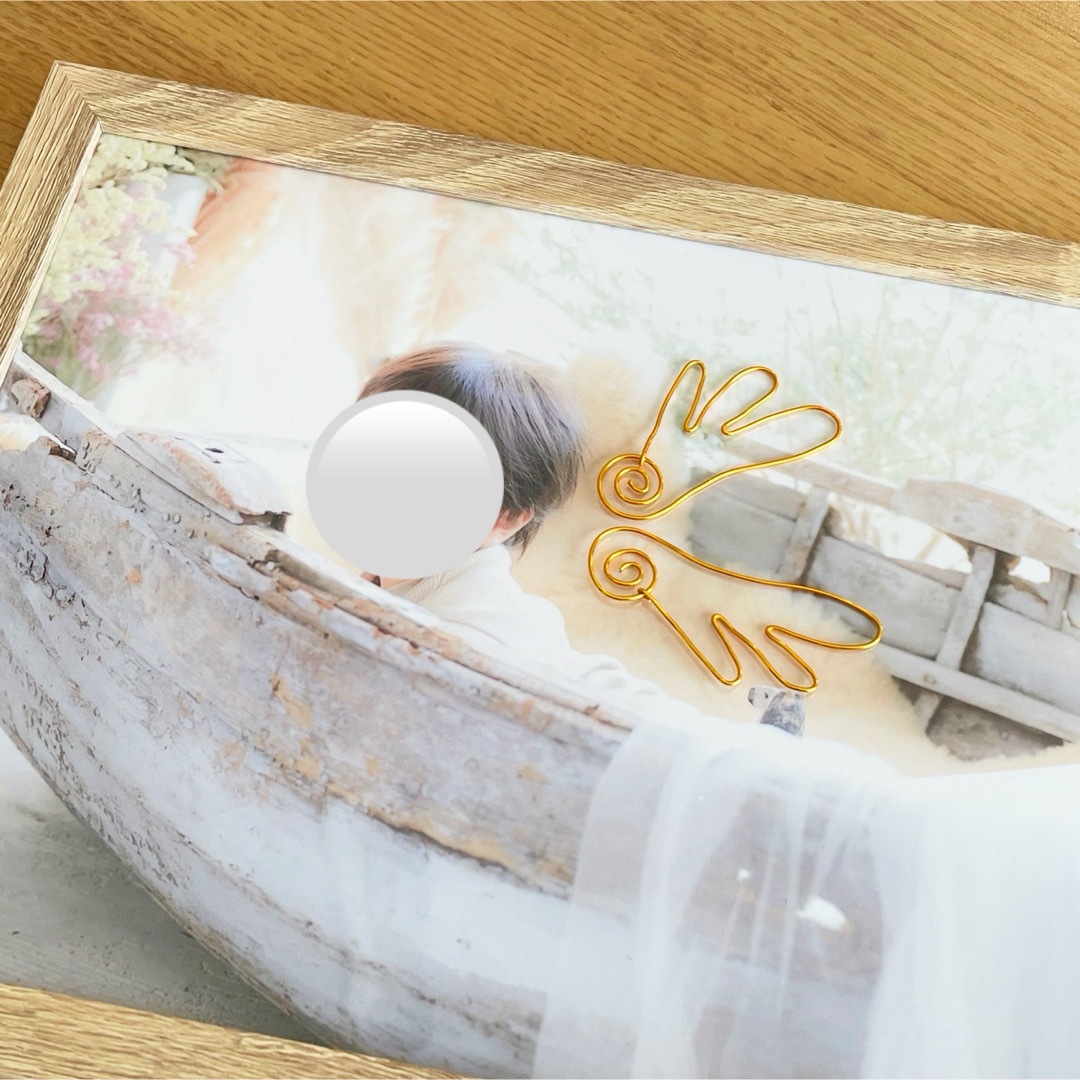 ワイヤーアート　天使の羽 ハンドメイドのインテリア/家具(アート/写真)の商品写真