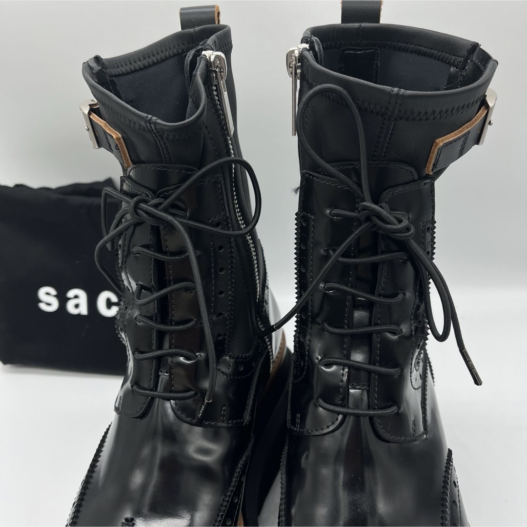 sacai(サカイ)の新品★SACAI サカイ★ウィングチップエンジニアブーツ★size36 レディースの靴/シューズ(ブーツ)の商品写真