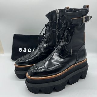 サカイ(sacai)の新品★SACAI サカイ★ウィングチップエンジニアブーツ★size36(ブーツ)