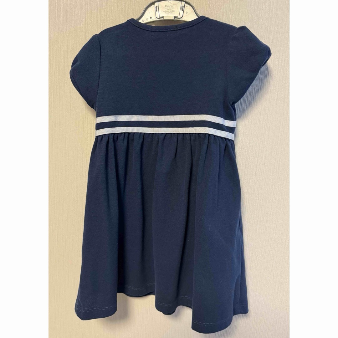 BeBe(ベベ)のべべ　ワンピース　ネイビー　100cm キッズ/ベビー/マタニティのキッズ服女の子用(90cm~)(ワンピース)の商品写真