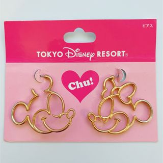 ディズニー(Disney)のTOKYO DISNEY RESORT 公式 ミッキー ミニー ピアス ゴールド(ピアス)