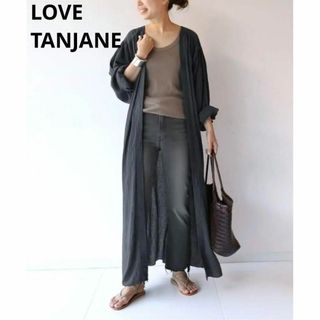 ドゥーズィエムクラス(DEUXIEME CLASSE)の美品 LOVE TANJANE ラヴタンジェイン カーディガン　ガウン コットン(カーディガン)