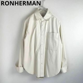 ロンハーマン(Ron Herman)の美品 ロンハーマン RONHERMAN フェイクレザーシャツ アイボリー(シャツ/ブラウス(長袖/七分))