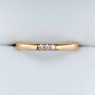 ティファニー(Tiffany & Co.)のティファニー 3p ダイヤモンド クラシック バンドリング K18RG 2.3g(リング(指輪))