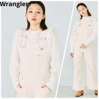 Wrangler - 極美品 Wrangler ルーズフレアーオーバーオール アイボリー M