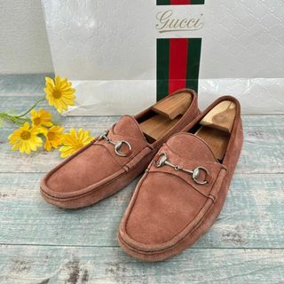 グッチ(Gucci)の美品 GUCCI ドライビングシューズ ホースビット 希少色(ドレス/ビジネス)