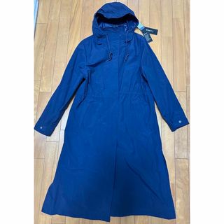 エディーバウアー(Eddie Bauer)のエディーバウアー 防風 撥水 ナイロン モッズコート(L)ネイビー 18700円(モッズコート)