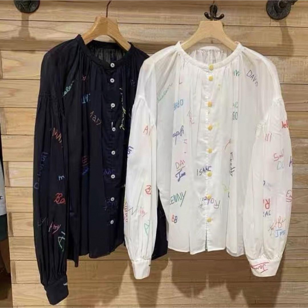 BEAMS BOY - 新品未使用 BEAMS BOY / サイン ギャザー スモック BEAMS BOY - 新品未使用 BEAMS BOY / サイン ギャザー スモック