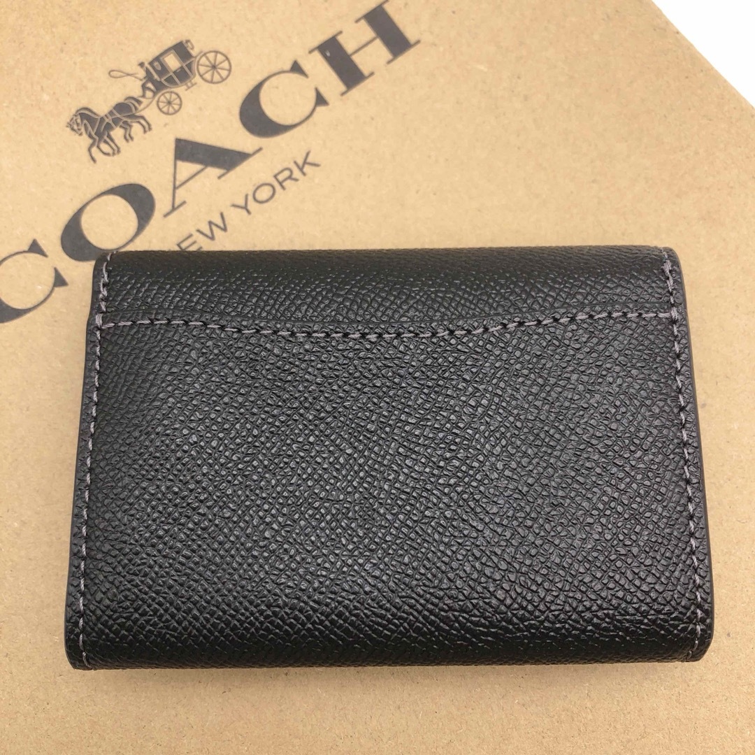 COACH(コーチ)の【COACH☆新品】フラップ カード ケース！ビジネスカードケース！ブラック！ レディースのファッション小物(名刺入れ/定期入れ)の商品写真
