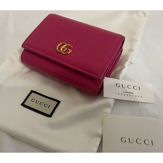 Gucci - GUCCI グッチ GGプチマーモント 三つ折り財布【6933-004】の