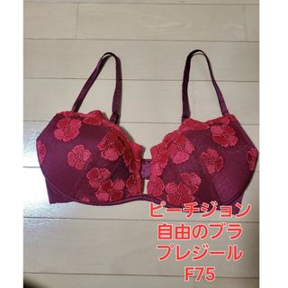 ピーチジョン(PEACH JOHN)のPEACH JOHN ピーチジョン 自由のブラ プレジール F75 レッド(ブラ)