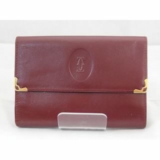 カルティエ(Cartier)の美品★Cartier カルティエ マストライン 三つ折り財布 がま口財布(財布)