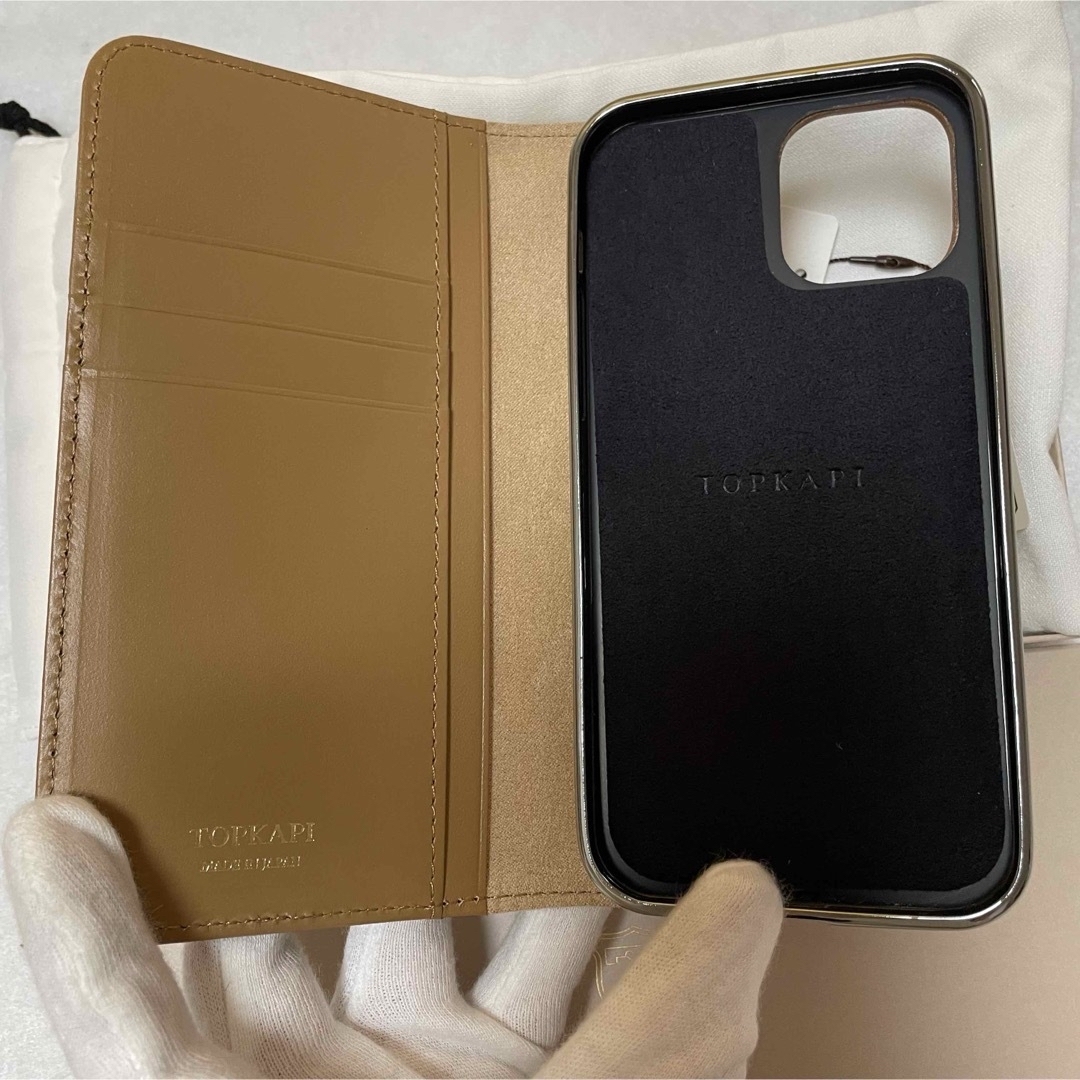 TOPKAPI(トプカピ)の【新品】トプカピ 本革 手帳型ケース iPhone 12 / 12 Pro対応 スマホ/家電/カメラのスマホアクセサリー(iPhoneケース)の商品写真