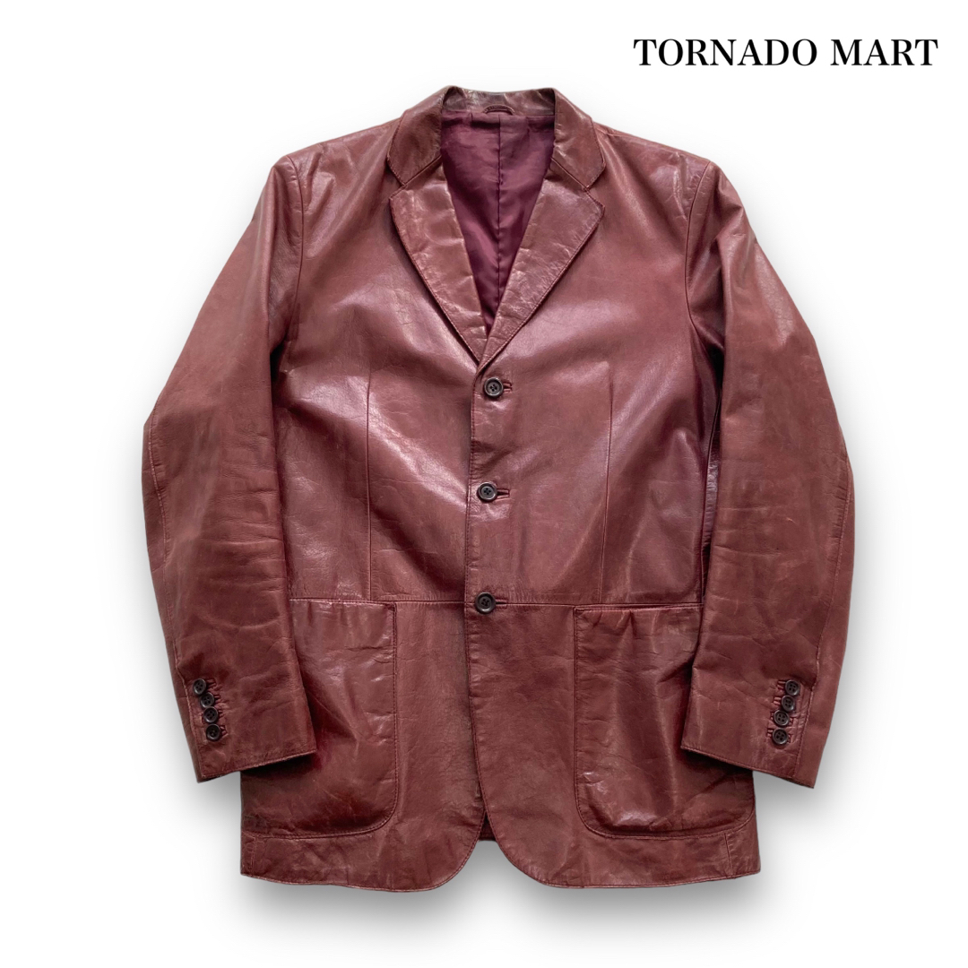 TORNADO MART(トルネードマート)の【TORNADO MART】トルネードマート 牛革レザー テーラードジャケット メンズのジャケット/アウター(テーラードジャケット)の商品写真