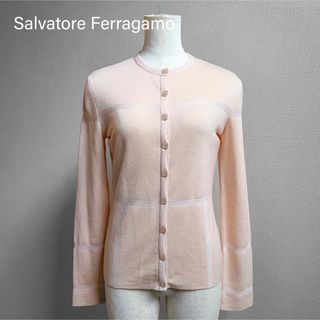 サルヴァトーレフェラガモ(Salvatore Ferragamo)のSALVATORE FERRAGAM/フェラガモふわふわウールニットカーディガン(カーディガン)