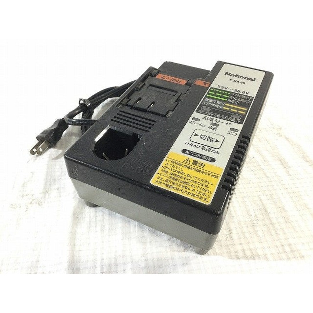 Panasonic(パナソニック)の☆中古品☆Panasonic パナソニック 14.4V 3.0Ahリチウムイオン電池パック EZ9L40 充電器 EZ0L80付き バッテリー 蓄電池 84254 自動車/バイクのバイク(工具)の商品写真