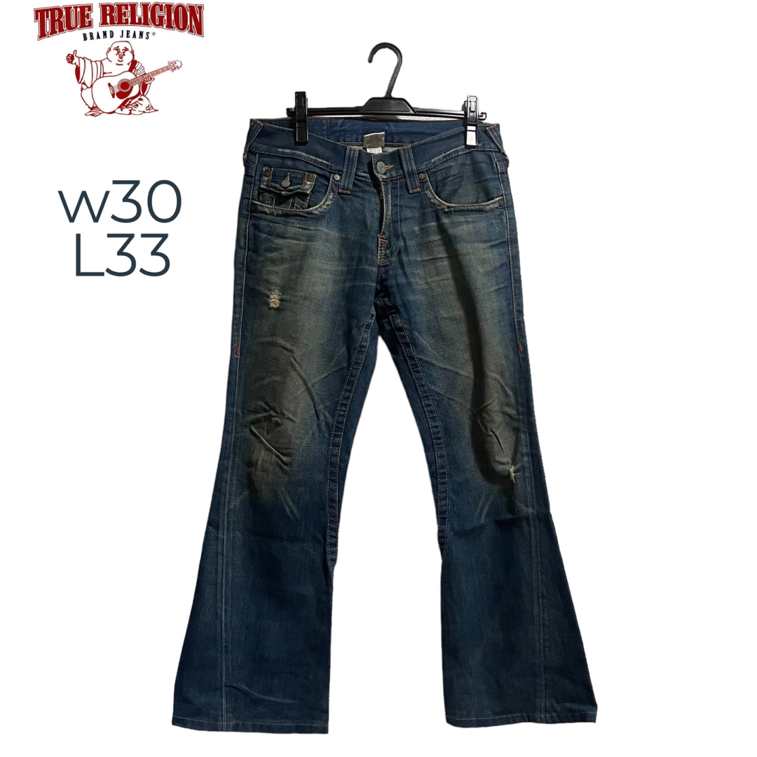 True Religion(トゥルーレリジョン)のTRUE RELIGION JOEY FLARE JEANS W30 L33  メンズのパンツ(デニム/ジーンズ)の商品写真