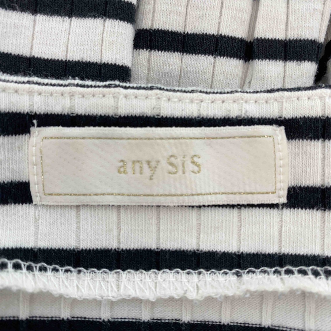 anySiS(エニィスィス)のany sis エニィスィス Tシャツ カットソー 長袖 ボーダー レディースのトップス(Tシャツ(長袖/七分))の商品写真