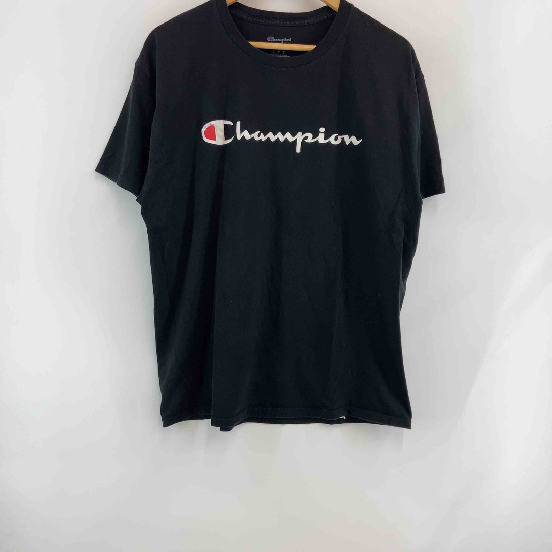 Champion(チャンピオン)のChampion メンズ チャンピオン Tシャツ 半袖 ロゴプリント ブラック メンズのトップス(Tシャツ/カットソー(半袖/袖なし))の商品写真