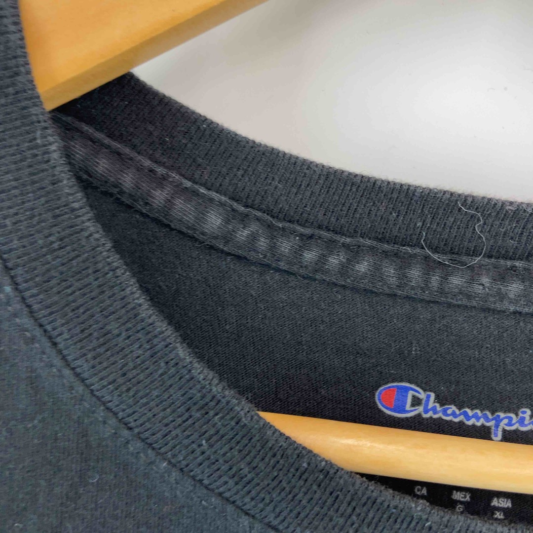 Champion(チャンピオン)のChampion メンズ チャンピオン Tシャツ 半袖 ロゴプリント ブラック メンズのトップス(Tシャツ/カットソー(半袖/袖なし))の商品写真