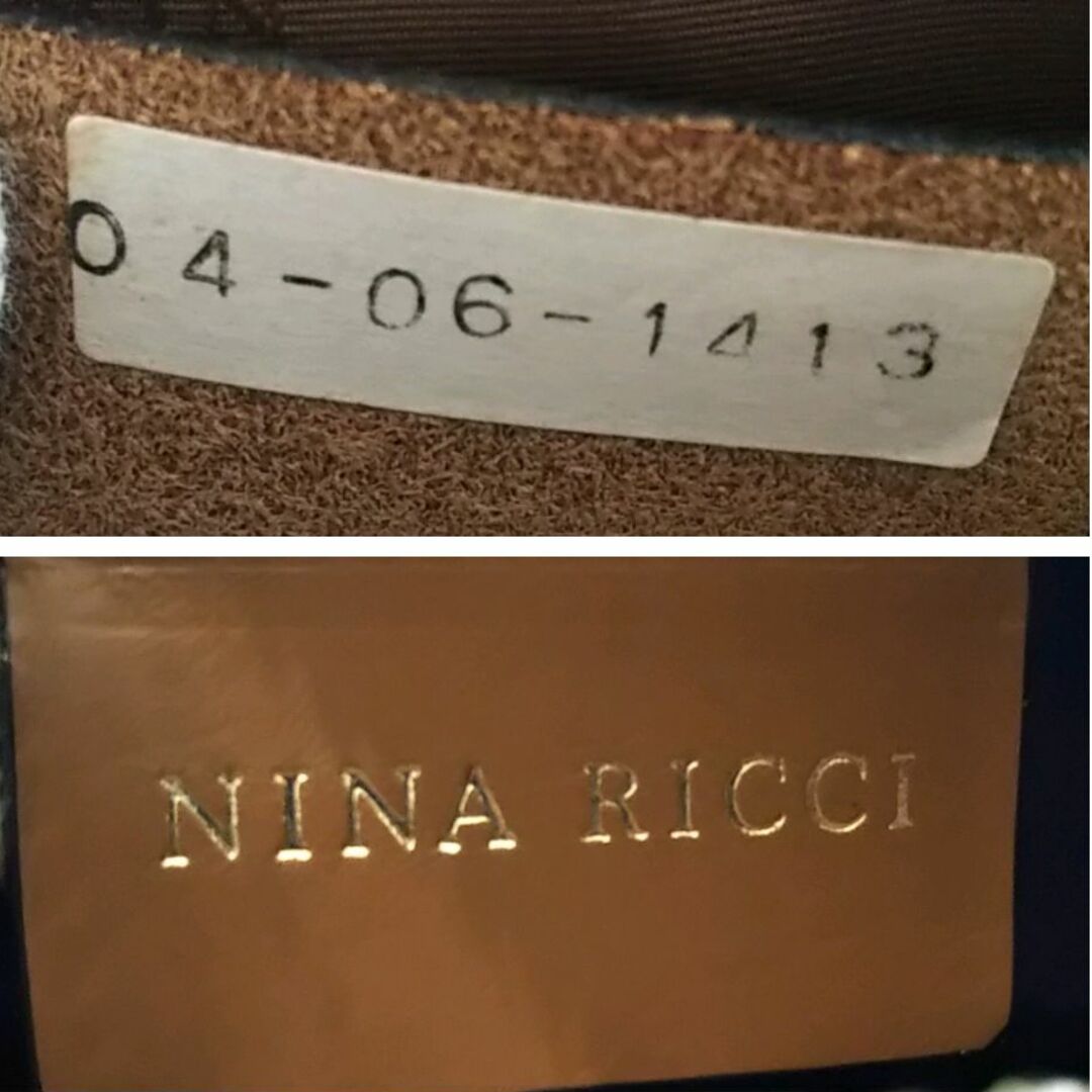 NINA RICCI(ニナリッチ)のニナリッチ NINA RICCI アクセサリーポーチ ジブラ柄 PVC×レザー レディースのバッグ(ハンドバッグ)の商品写真